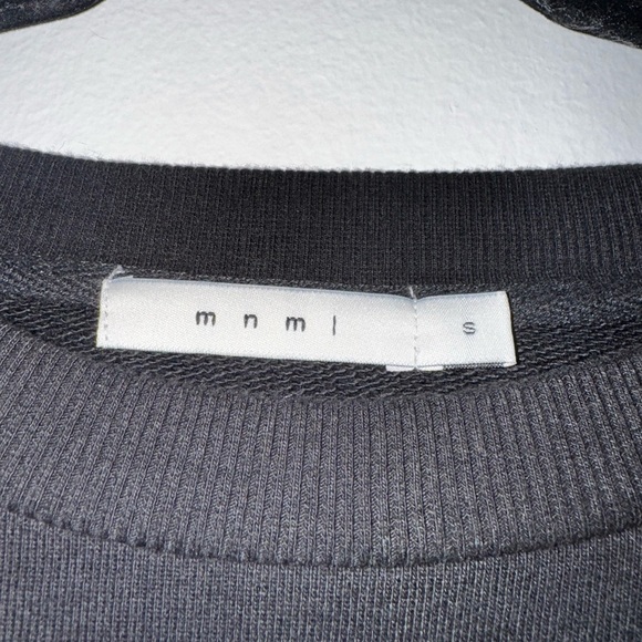 MNML Charcoal Crewneck Top - Picture 2 of 3